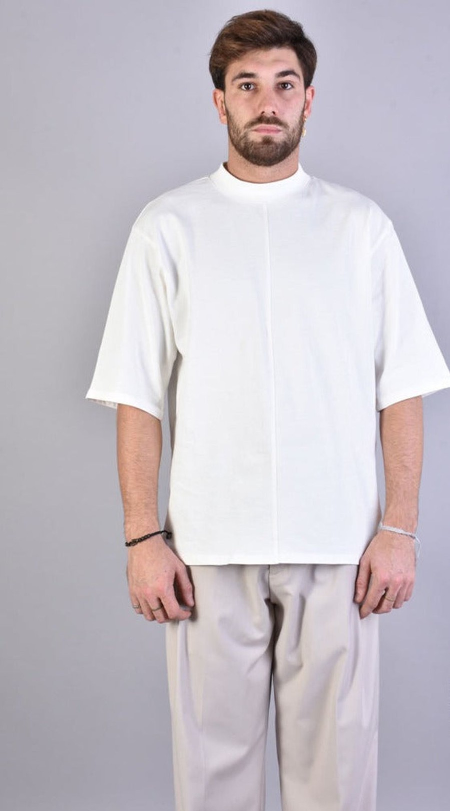 Men XAGON | A32Zx97La23 Over Cotton T-Shirt White