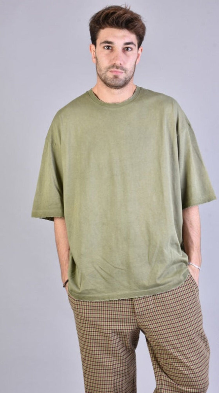 Men XAGON | A3 2Zltm9923 Over T-Shirt Olive